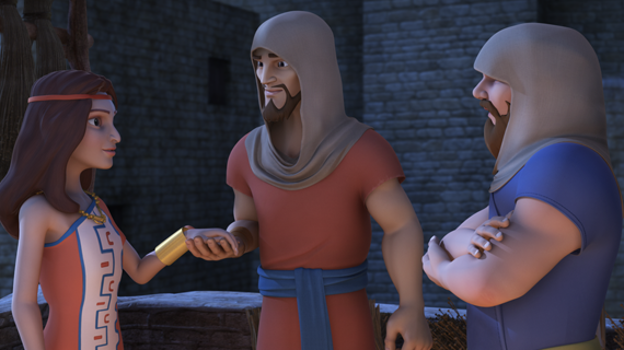 Superbook Video - Clip - Goliath Meets David - Watch Online