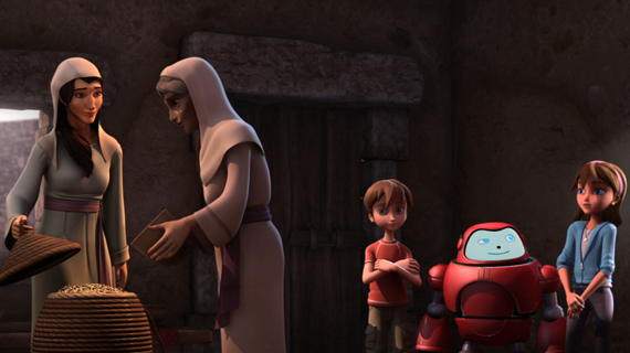 Ruth Tells Naomi About Boaz